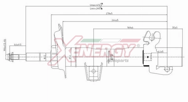 AP XENERGY lengéscsillapító - X621334 - TothCarparts