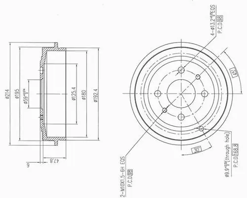 AP XENERGY fékdob - X654398 - TothCarparts