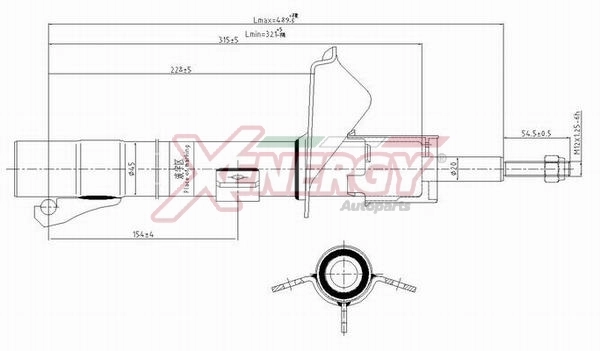 AP XENERGY lengéscsillapító - X700333 - TothCarparts