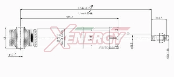 AP XENERGY lengéscsillapító - X700552 - TothCarparts