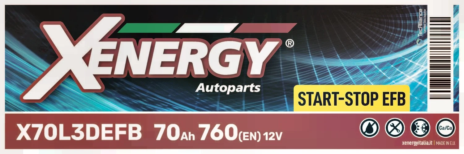 AP XENERGY Indító akkumulátor - X70L3DEFB - TothCarparts