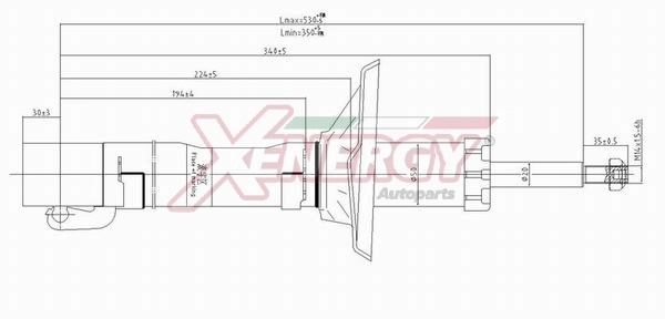 AP XENERGY lengéscsillapító - X713333 - TothCarparts