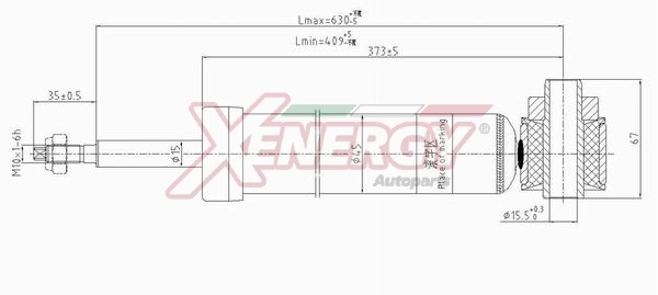 AP XENERGY lengéscsillapító - X806344 - TothCarparts