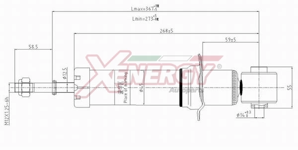 AP XENERGY lengéscsillapító - X815341 - TothCarparts