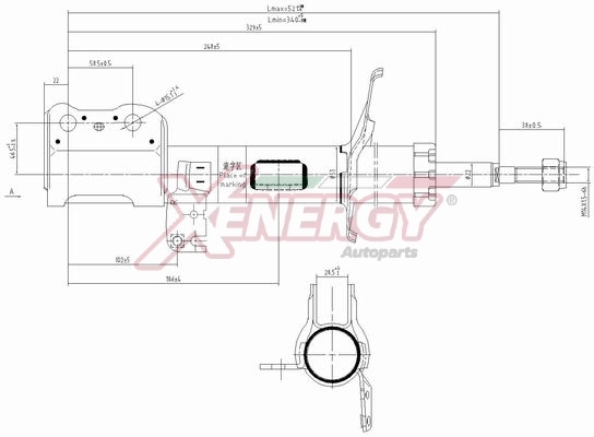 AP XENERGY lengéscsillapító - X817334 - TothCarparts