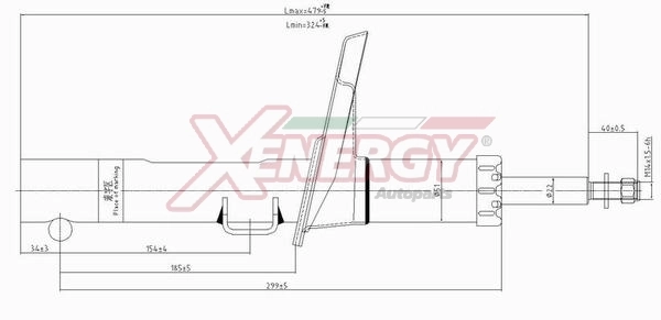 AP XENERGY lengéscsillapító - X947334 - TothCarparts