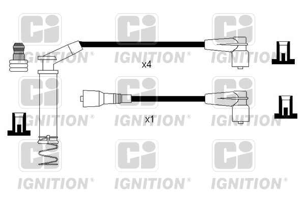 QUINTON HAZELL gyújtókábelkészlet - XC1236 - TothCarparts