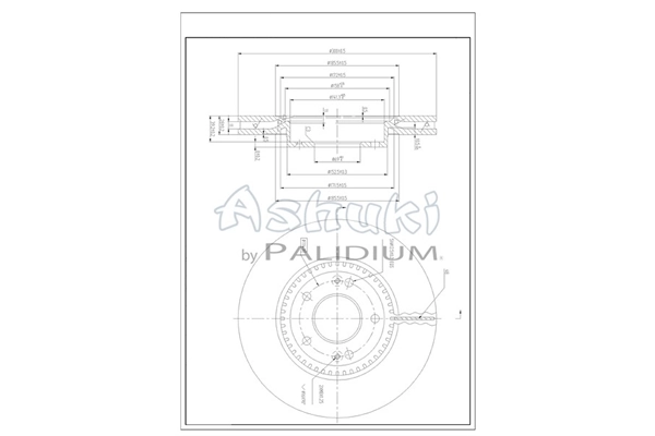 ASHUKI by Palidium féktárcsa - Y089-70 - TothCarparts