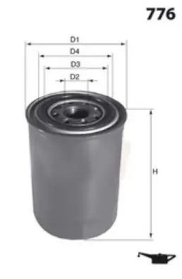 MISFAT olajszűrő - Z237A - TothCarparts