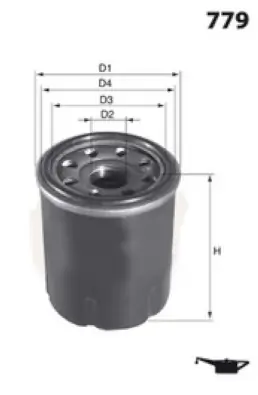 MISFAT olajszűrő - Z248 - TothCarparts