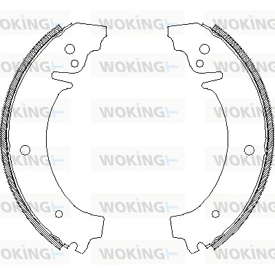 WOKING fékpofa - Z4026.00 - TothCarparts