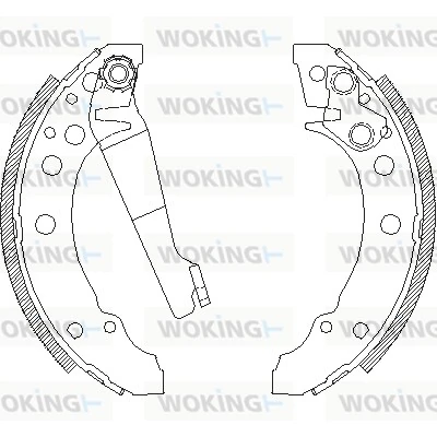 WOKING fékpofa - Z4045.00 - TothCarparts
