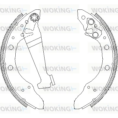 WOKING fékpofa - Z4046.01 - TothCarparts