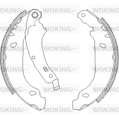 WOKING fékpofa - Z4074.00 - TothCarparts