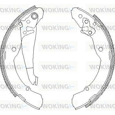 WOKING fékpofa - Z4082.00 - TothCarparts