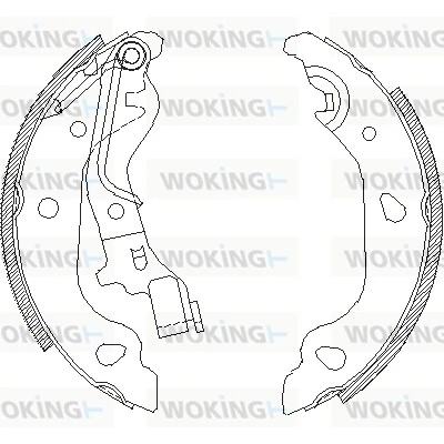 WOKING fékpofa - Z4098.00 - TothCarparts