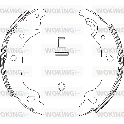 WOKING fékpofa - Z4098.01 - TothCarparts