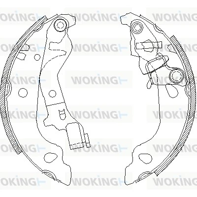 WOKING fékpofa - Z4099.00 - TothCarparts