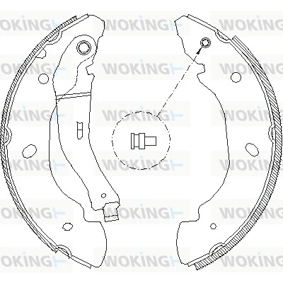 WOKING fékpofa - Z4107.00 - TothCarparts