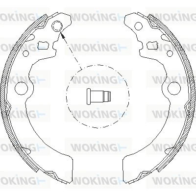 WOKING fékpofa - Z4143.00 - TothCarparts