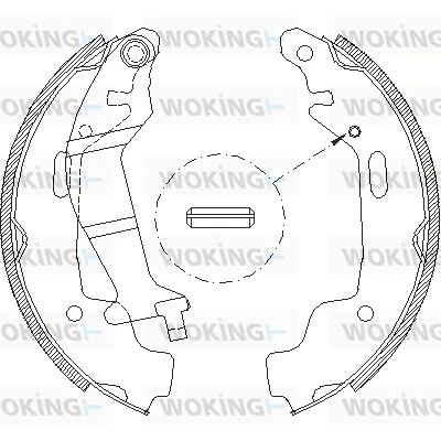 WOKING fékpofa - Z4145.00 - TothCarparts