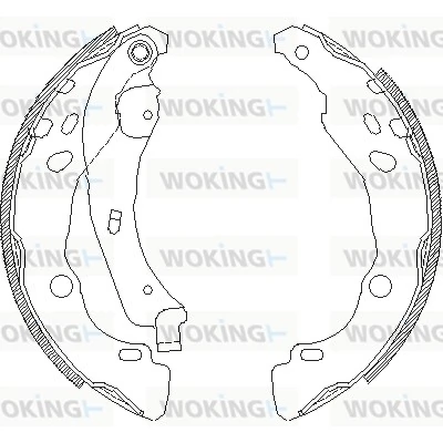 WOKING fékpofa - Z4152.00 - TothCarparts