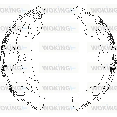 WOKING fékpofa - Z4187.00 - TothCarparts