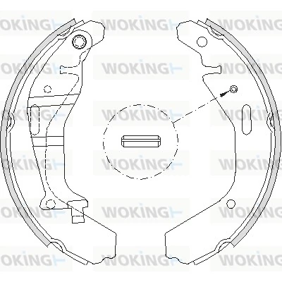 WOKING fékpofa - Z4202.00 - TothCarparts