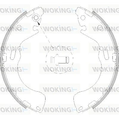 WOKING fékpofa - Z4210.00 - TothCarparts