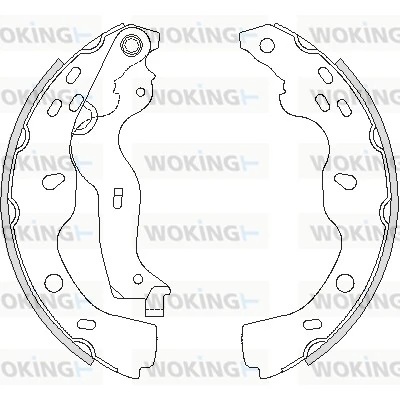 WOKING fékpofa - Z4227.00 - TothCarparts