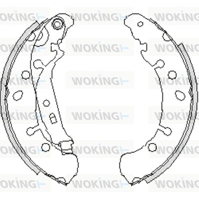 WOKING fékpofa - Z4238.00 - TothCarparts