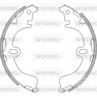 WOKING fékpofa - Z4380.00 - TothCarparts