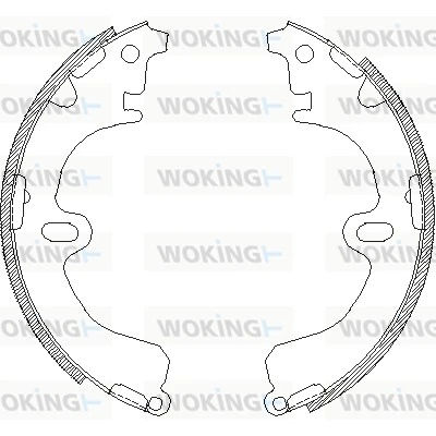 WOKING fékpofa - Z4380.01 - TothCarparts