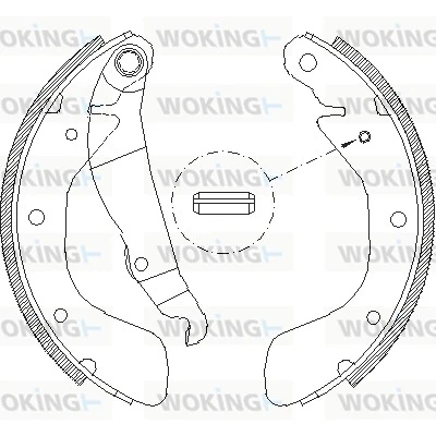 WOKING fékpofa - Z4398.00 - TothCarparts