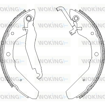 WOKING fékpofa - Z4403.00 - TothCarparts