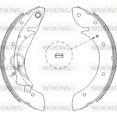 WOKING fékpofa - Z4419.00 - TothCarparts