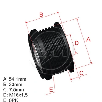 ZM generátor szabadonfutó - ZM 96.012.23 - TothCarparts