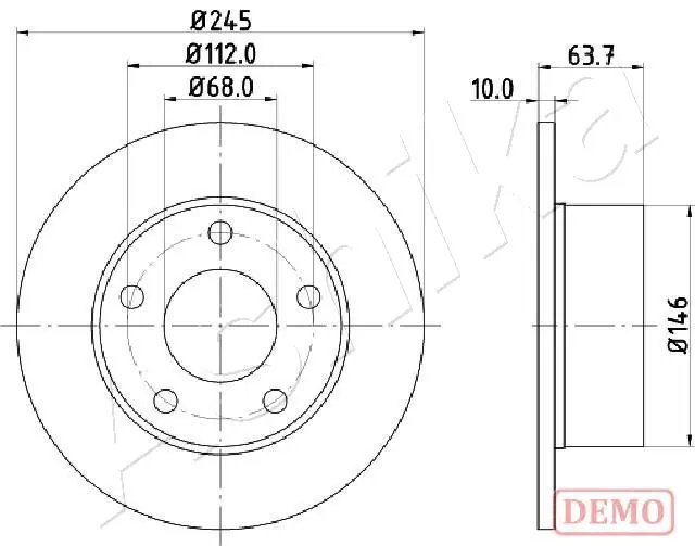 4X4 ESTANFI féktárcsa - EST-61-00-0912C - TothCarparts