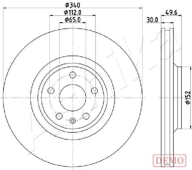 4X4 ESTANFI féktárcsa - EST-60-00-0932C - TothCarparts