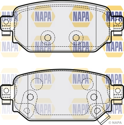 NAPA fékbetétkészlet, tárcsafék - NBP1650 - TothCarparts