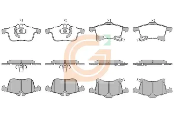 GAMA-SA fékbetétkészlet, tárcsafék - GA10672 - TothCarparts
