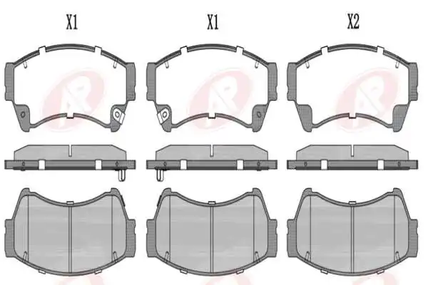 AP-SA fékbetétkészlet, tárcsafék - 5AP1413 - TothCarparts