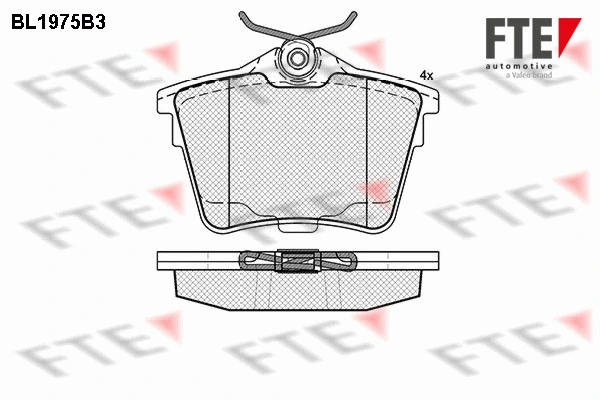 FTE fékbetétkészlet, tárcsafék - 9010564 - TothCarparts