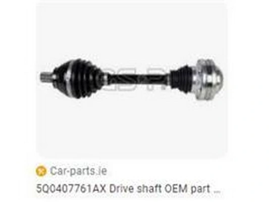 ZPY hajtótengely - 5Q0407761AX - TothCarparts