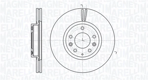 MAGNETI MARELLI féktárcsa - 361302040754 - TothCarparts