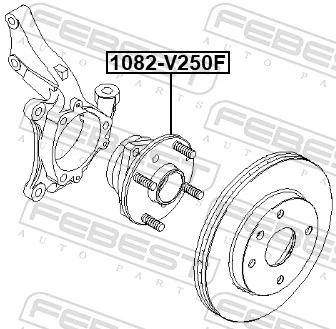 FEBEST kerékagy - 1082-V250F - TothCarparts