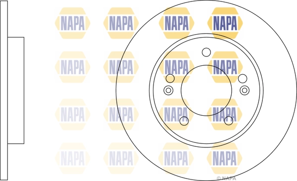 NAPA féktárcsa - NBD5700 - TothCarparts