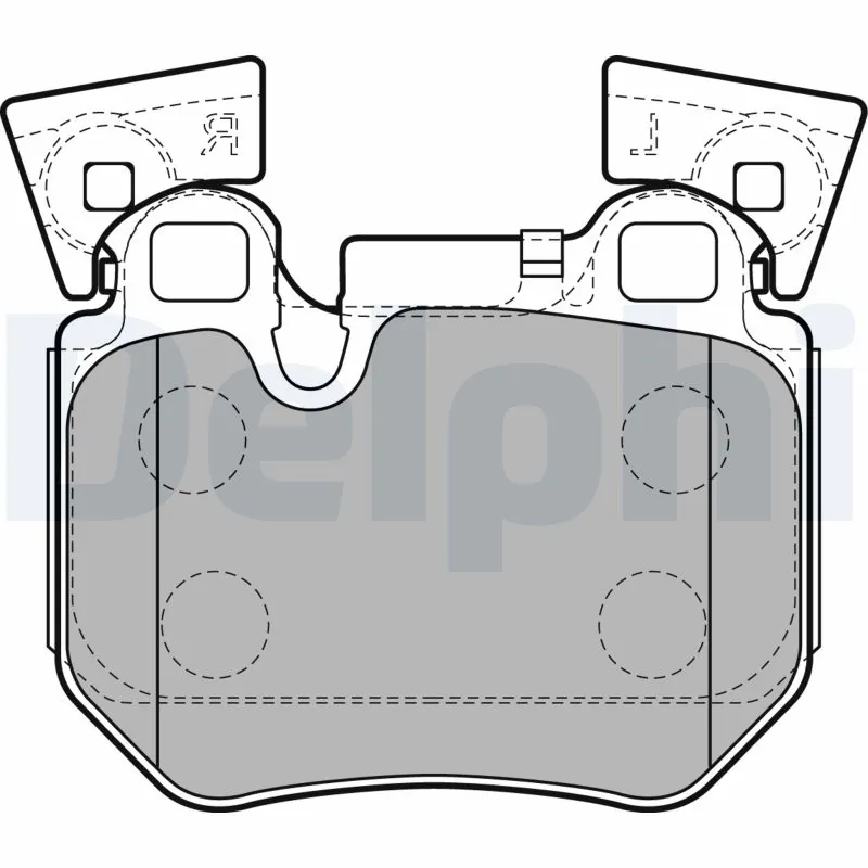 DELPHI fékbetétkészlet, tárcsafék - LP2121-18B1 - TothCarparts