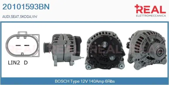 REAL generátor - 20101593BN - TothCarparts