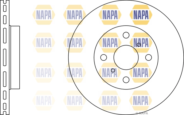 NAPA féktárcsa - NBD5051 - TothCarparts
